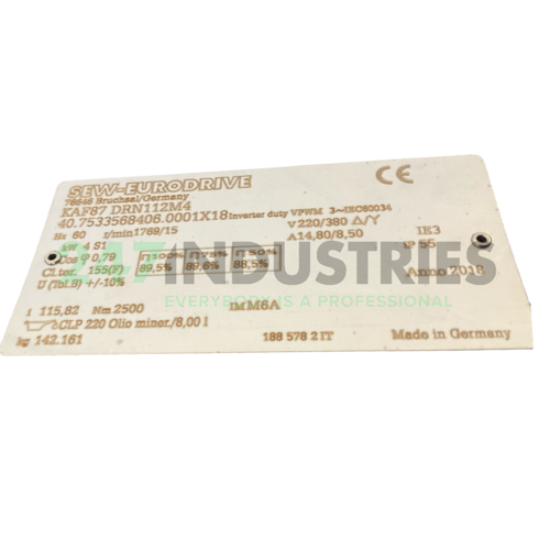KAF87DRN112M4 SEW-EURODRIVE Image 4