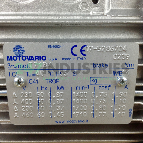 NMRV090I500-T71B4B14 Motovario Image 4