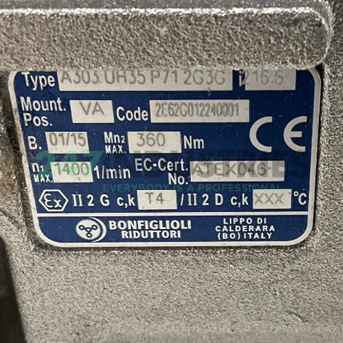 A303UH35216.6P71VA2G3G Bonfiglioli Image 4