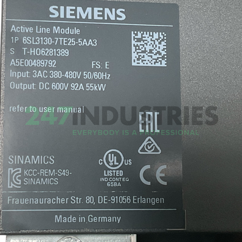 6SL3130-7TE25-5AA3 Siemens Image 4