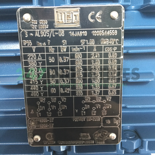 0.37K31AL090S/L8B3 WEG Image 4