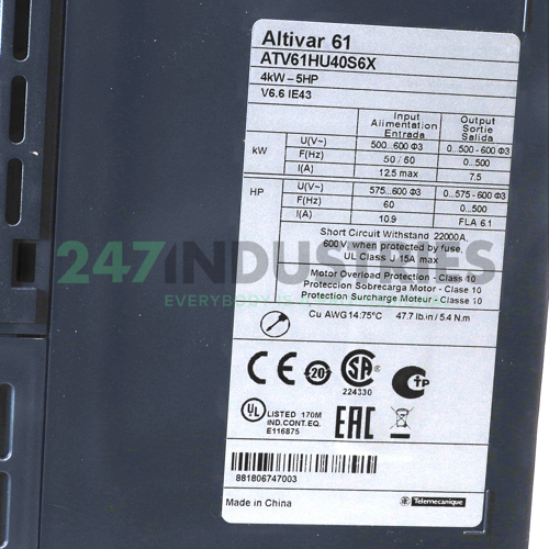 ATV61HU40S6X Schneider Electric Image 3