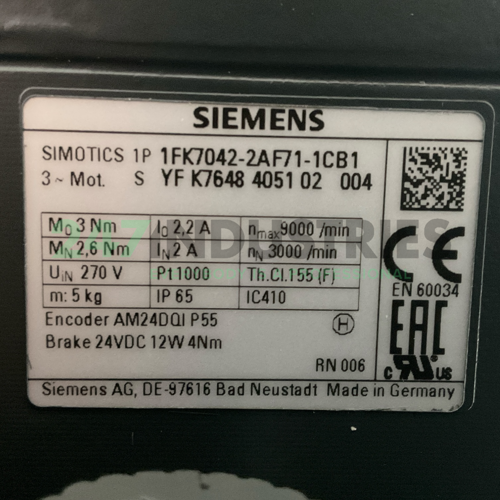 1FK7042-2AF71-1CB1 Siemens Image 5