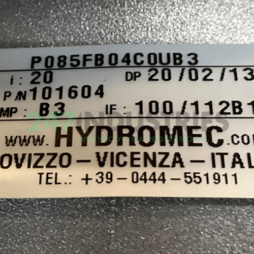P085FB04C0-UB3 Hydro-Mec Image 4