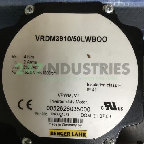 VRDM3910/50LWBOO/PL50/PL85-I25 Berger Lahr Image 5