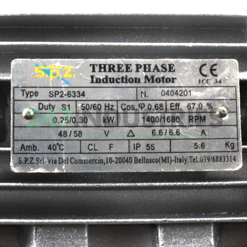 SP2-6334-B5 SPZ Motori Elettrici Image 4