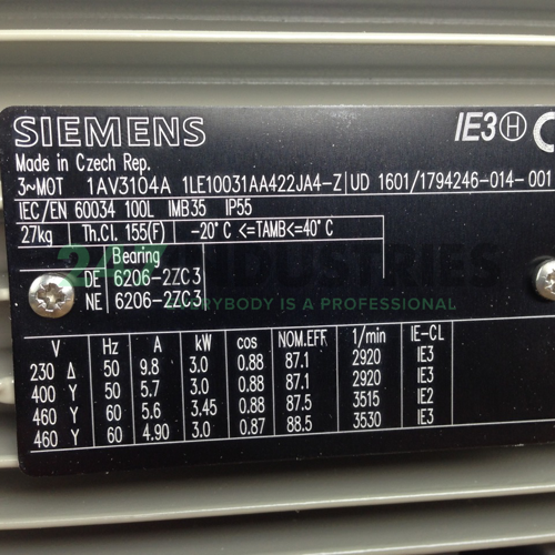 1LE1003-1AA42-2JA4 Siemens Image 2
