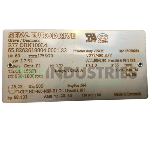 R77DRN100L4 SEW-EURODRIVE Image 4