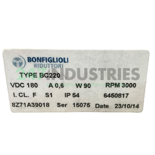 BC220-180-3000-90B14 Bonfiglioli Image 4