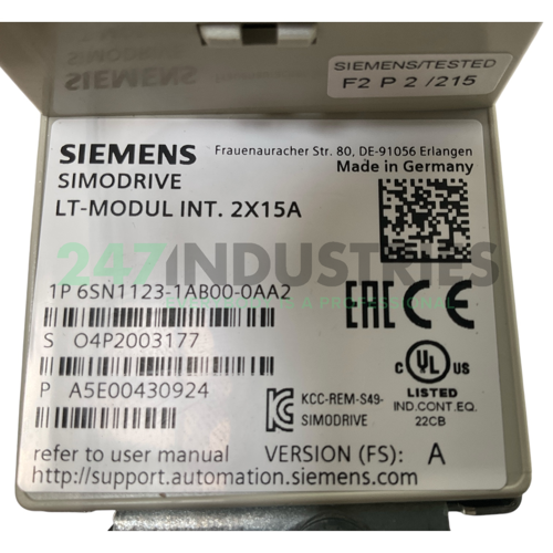 6SN1123-1AB00-0AA2 Siemens Image 4