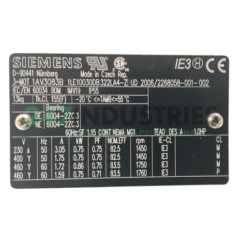 1LE1003-0DB32-2LA4-Z Siemens Image 4