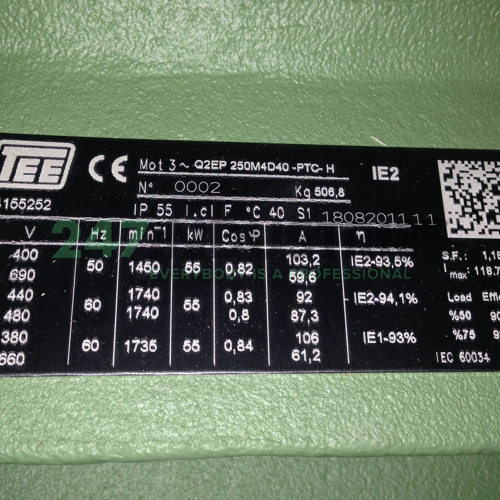 Q2EP250M4D4B3 TEE Turk Electric Image 2