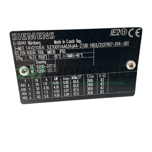 1LE1001-1AA63-4JA4-Z Siemens Image 4