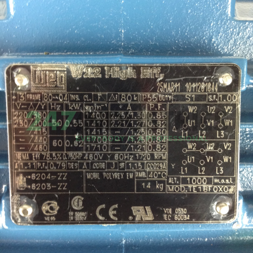 0.55K31AL2804B5 WEG Image 2