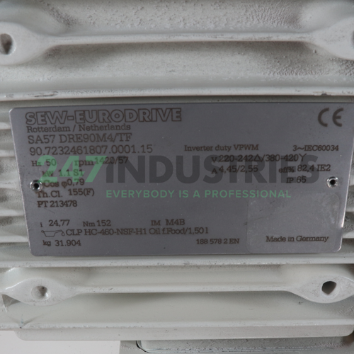 SA57/DRE90M4TF SEW-EURODRIVE Image 2