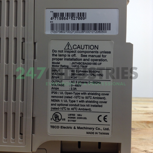 JNTHBCBA0001BE-UF Teco Image 2