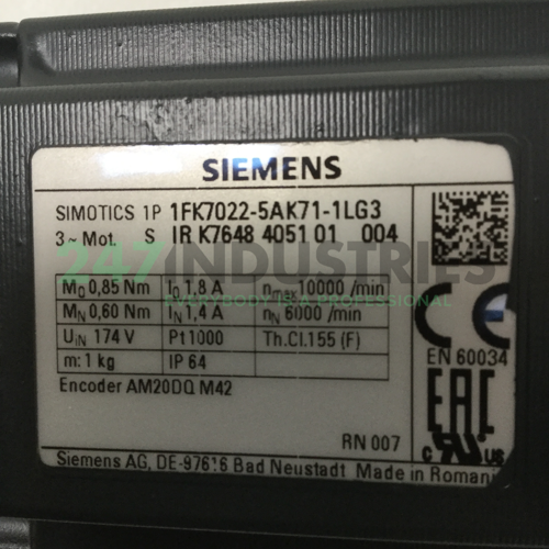 1FK7022-5AK71-1LG3 Siemens Image 4