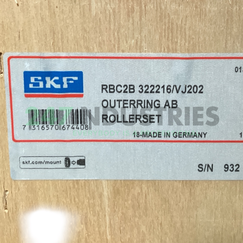 RBC2B322216/VJ202 SKF Image 3