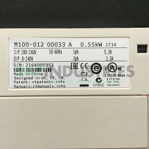 M100-01200033A Control Techniques Image 4