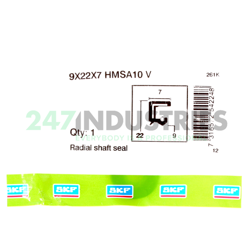 9X22X7HMSA10V SKF Image 3