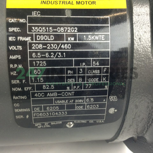 35Q515-0872G2 Baldor Image 3