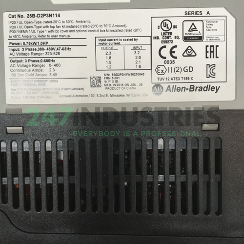 25B-D2P3N114-A Allen Bradley Image 4