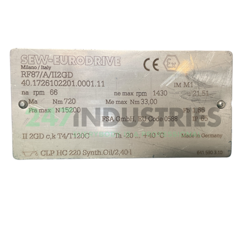 RF87/II2GDEDV132S4 SEW-EURODRIVE Image 5