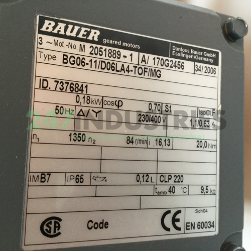 BG06-11/D06LA4-TOF/MG Bauer Image 4