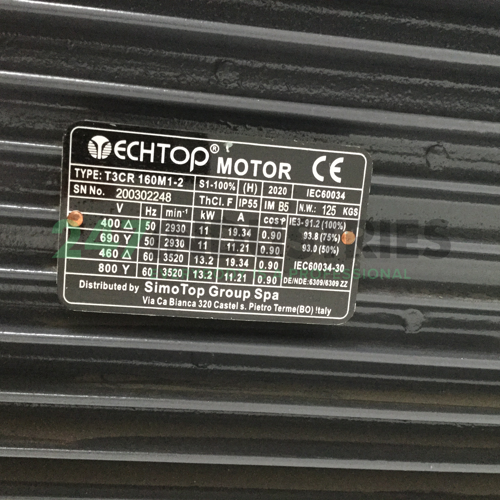 T3CR160M1-2-B5 TechTop Motor Image 4