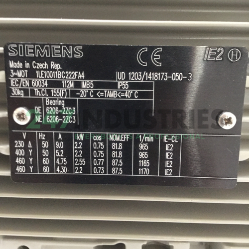 1LE1001-1BC22-2FA4 Siemens Image 4