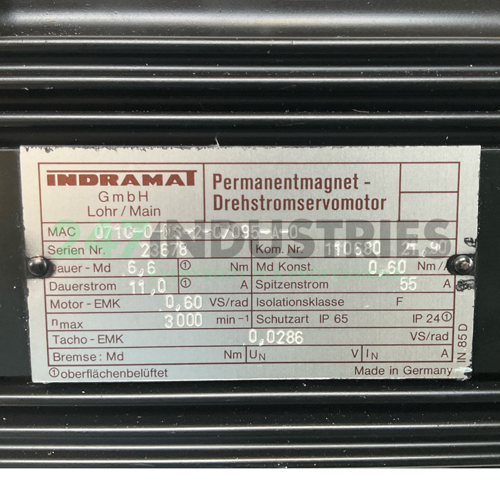 MAC071C-0-NS-2-C/095- Indramat Image 4