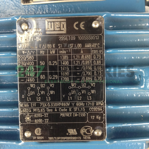 0.25K31AL3714B5 WEG Image 2