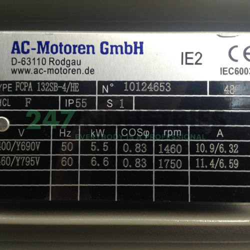 FCPA132SB-4/HEB35 AC-Motoren GmbH Image 2