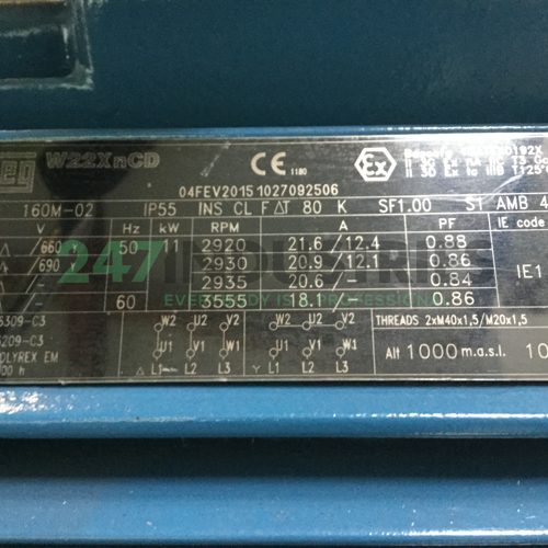 11K32CI1160M2B3EXD WEG Image 4