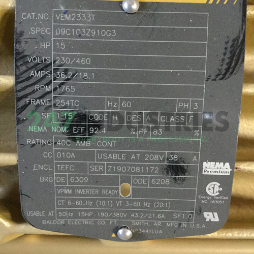 VEM2333T Baldor Image 4