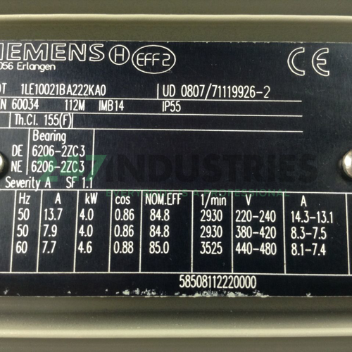 1LE1002-1BA22-2KA0 Siemens Image 2