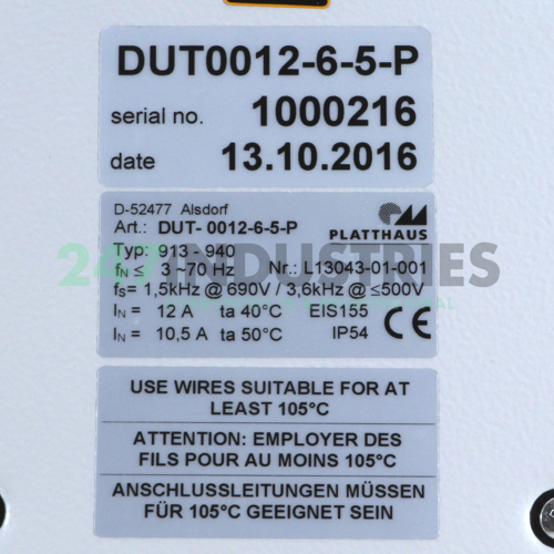 DUT-0012-6-5-P Platthaus Image 2