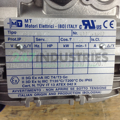TN63A/4-B14 MT Motori Elettrici Image 2