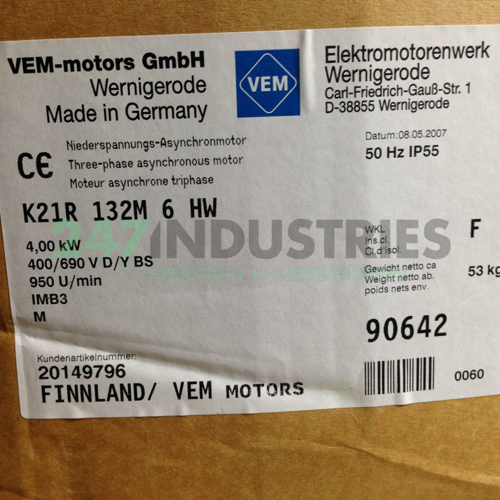 K21R132M6B3 VEM Image 4