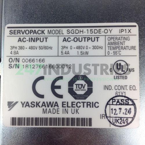 SGDH-15DE-OY Yaskawa Image 2