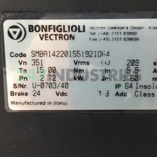 SMBA14220155192ID64 Bonfiglioli Image 3