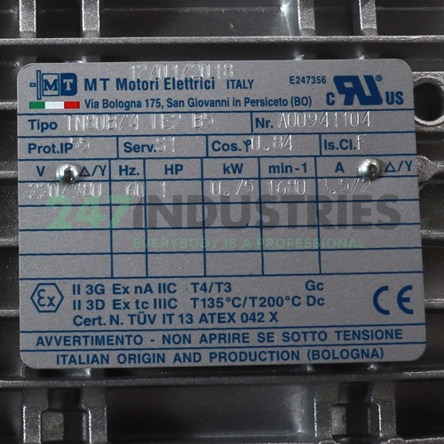 TN80B/4IE2B5 MT Motori Elettrici Image 4