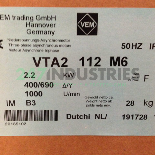 VTA2-112M6B3 VEM Image 3