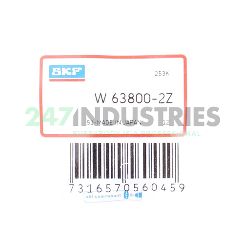 W63800-2Z SKF
