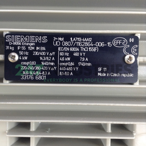 1LA7113-4AA12 Siemens Image 2