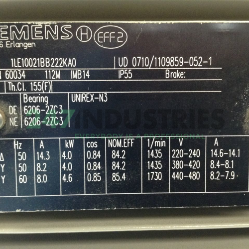 1LE1002-1BB22-2KA0 Siemens