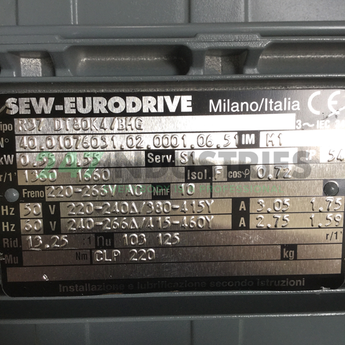 R37DT80K4/BMG SEW-EURODRIVE Image 4