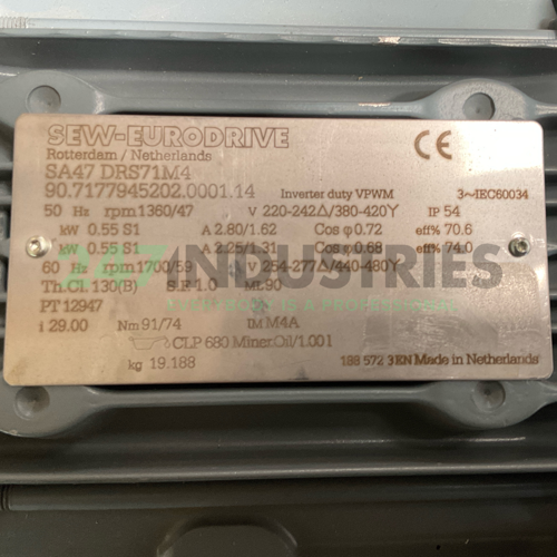 SA47/DRS71M4-I29 SEW-EURODRIVE Image 4