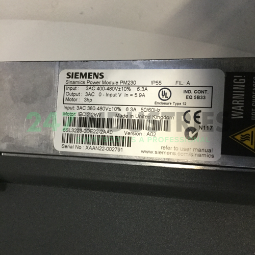 6SL3223-0DE22-2AA0 Siemens Image 4