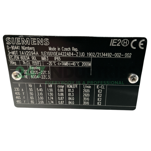 1LE1001-0EA42-2AB4-Z Siemens Image 4